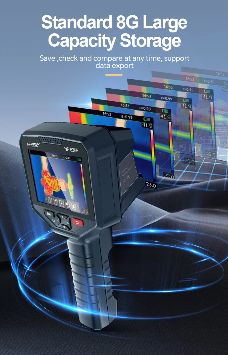 Industrial Thermal Imaging Camera 256×192 – 25Hz Infrared Inspection Camera with 720P Visual Fusion