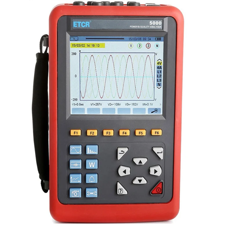 ETCR5000 Three-Phase Power Quality Analyzer – Industrial Energy & Harmonic Analysis System