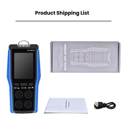 4-in-1 Portable Gas Detector – O₂, CO, H₂S & LEL Explosion-Proof Industrial Safety Monitor
