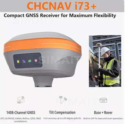 CHCNAV i73/i76/i83 GNSS RTK Rover & iBase Station – 1408-Channel Surveying GPS System with IMU Tilt Compensation