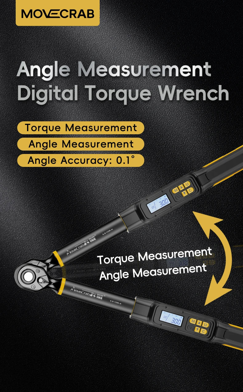 Digital Angle Torque Wrench 3/8" & 1/2" Drive