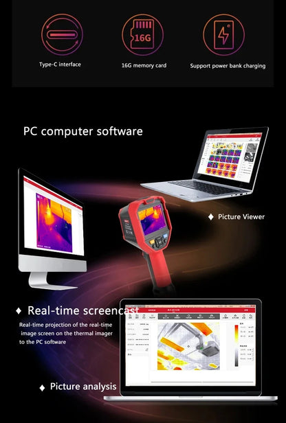 UNI-T UTi720E Professional Thermal Imaging Camera – 256×192 IR Resolution with Wi-Fi