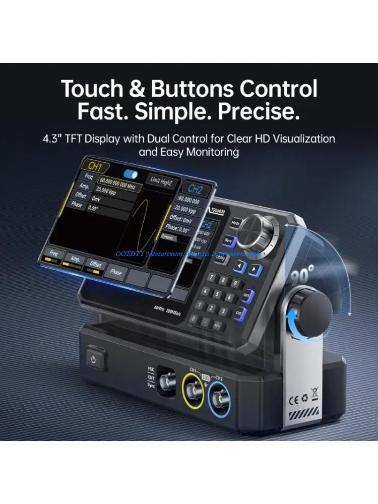 367D Dual-Channel Function Generator – 200MSa/s Arbitrary Waveform Signal Generator for Industrial Testing & Calibration