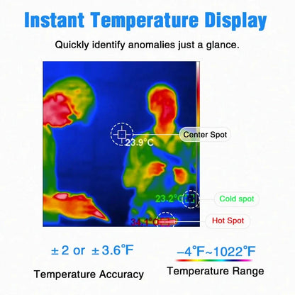 Industrial Thermal Imaging Camera 120×90 IR Resolution – 2.8" Display, -4°F to 1022°F
