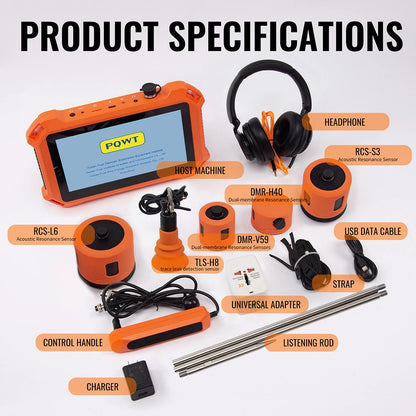 Professional Underground Pipe Water Leak Detector – Smart Ultrasonic Indoor & Outdoor Leak Detection System