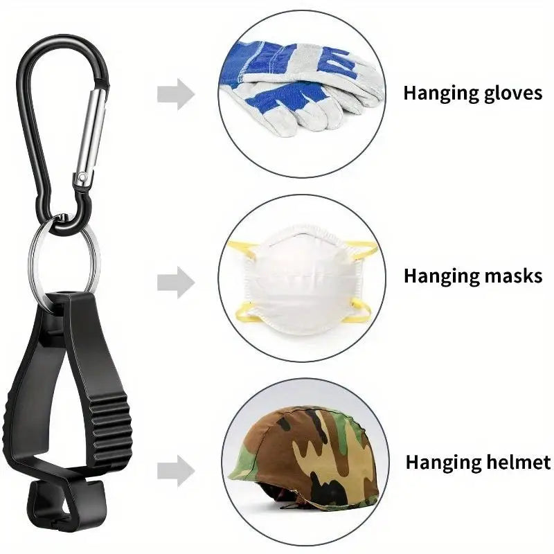 SteelGrip Glove Clips – Dual Carabiner Safety Holders