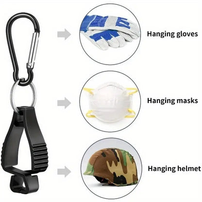 SteelGrip Glove Clips – Dual Carabiner Safety Holders