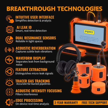 Professional Underground Pipe Water Leak Detector – Smart Ultrasonic Indoor & Outdoor Leak Detection System