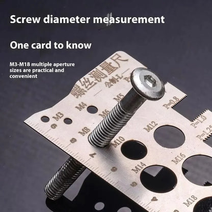 Precision Screw Thread Pitch Gauge – Metric Thread Measuring Tool