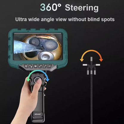 360° Articulating Industrial Borescope – HD Inspection Camera