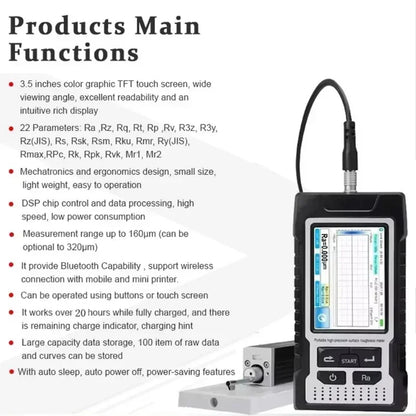 Industrial Surface Roughness Tester – Portable Digital Roughness & Anchor Profile Measurement Instrument