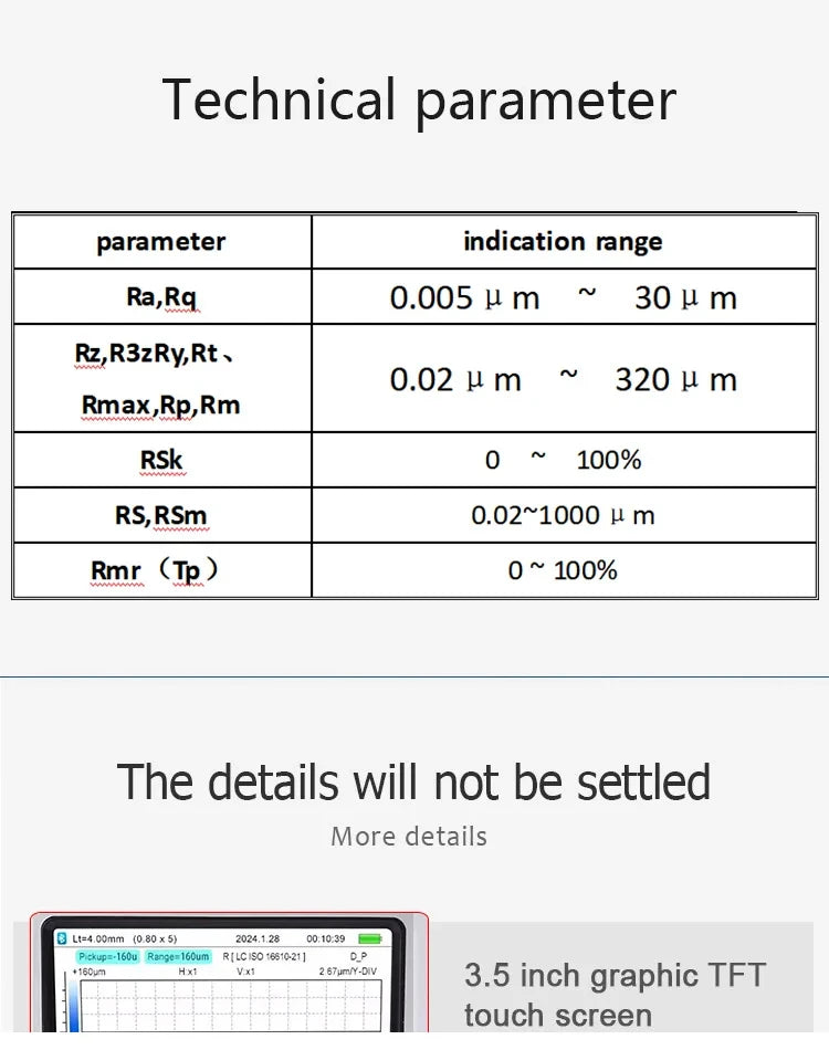 Industrial Surface Roughness Tester – Portable Digital Roughness & Anchor Profile Measurement Instrument