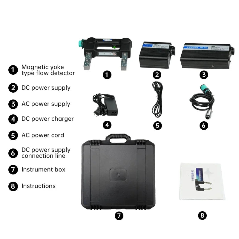 MT-X5 Magnetic Particle Yoke Flaw Detector – AC/DC NDT Inspection Tool
