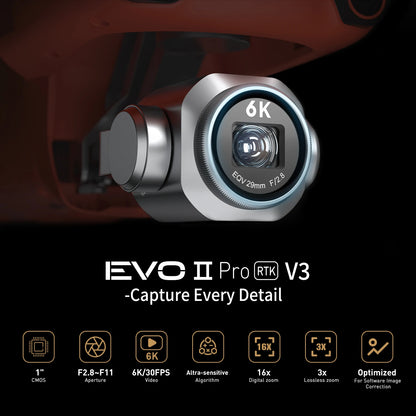Autel EVO II Pro RTK V3 Survey Drone – 20MP Mapping & 6K Inspection System