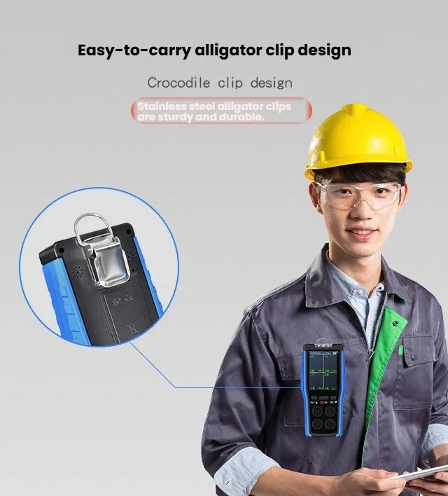 4-in-1 Portable Gas Detector – O₂, CO, H₂S & LEL Explosion-Proof Industrial Safety Monitor