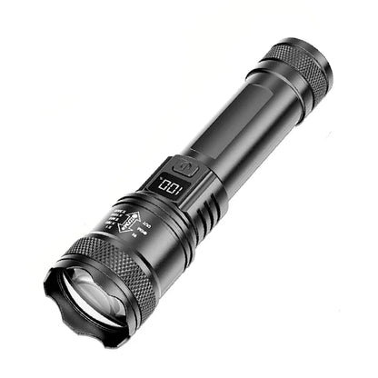PowerBeam Zoom LED Flashlight – Rechargeable Waterproof Torch