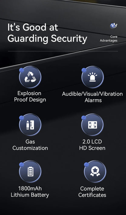 Bosean BH-4A Portable 4-Gas Detector – O₂, H₂S, CO & LEL Multi-Gas Monitor