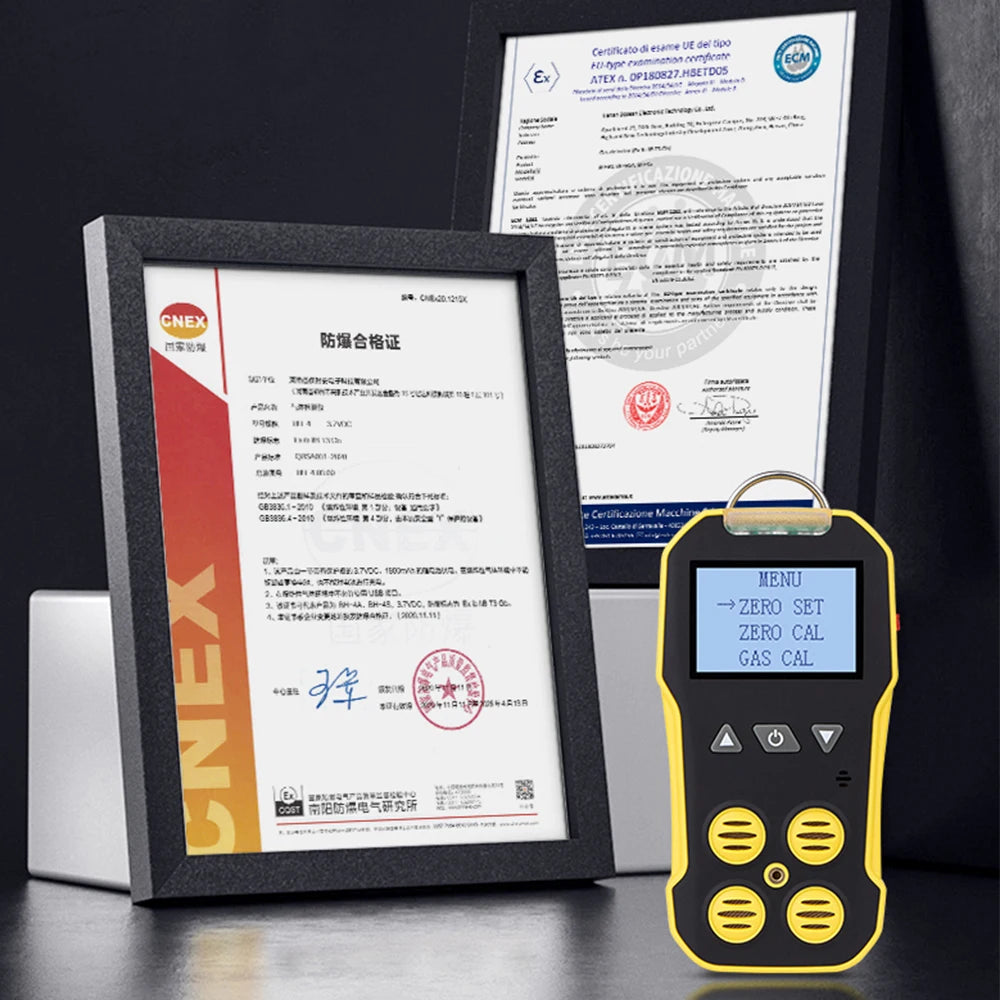 Bosean BH-4A Portable 4-Gas Detector – O₂, H₂S, CO & LEL Multi-Gas Monitor