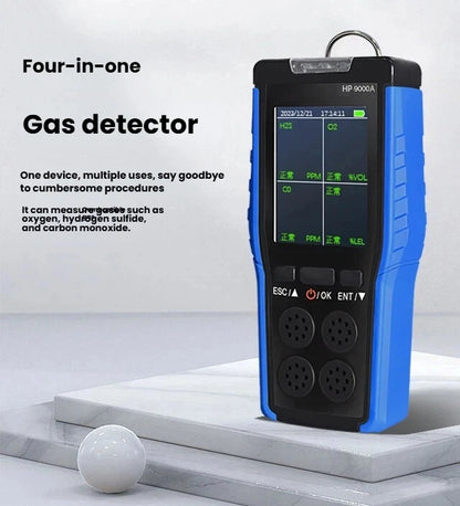 4-in-1 Portable Gas Detector – O₂, CO, H₂S & LEL Explosion-Proof Industrial Safety Monitor