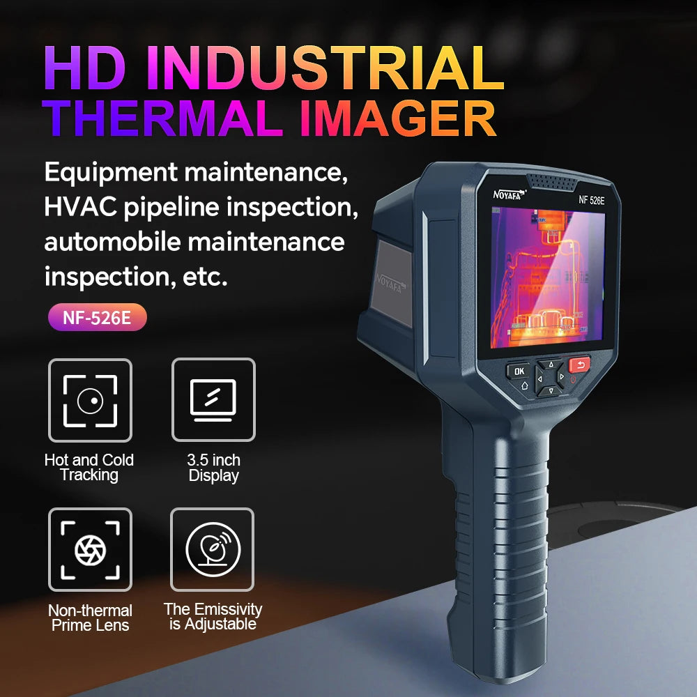 Industrial Thermal Imaging Camera 256×192 – 25Hz Infrared Inspection Camera with 720P Visual Fusion