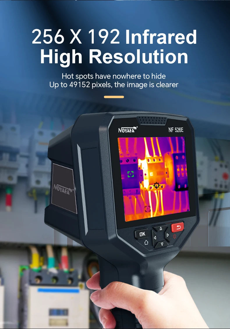 Industrial Thermal Imaging Camera 256×192 – 25Hz Infrared Inspection Camera with 720P Visual Fusion