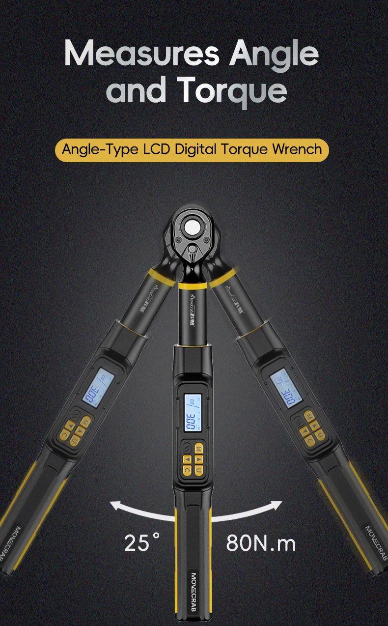 Digital Angle Torque Wrench 3/8" & 1/2" Drive