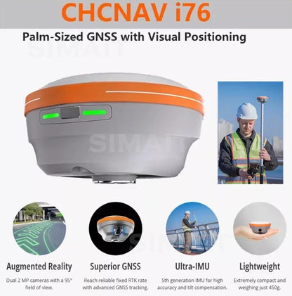 CHCNAV i73/i76/i83 GNSS RTK Rover & iBase Station – 1408-Channel Surveying GPS System with IMU Tilt Compensation