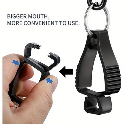 SteelGrip Glove Clips – Dual Carabiner Safety Holders