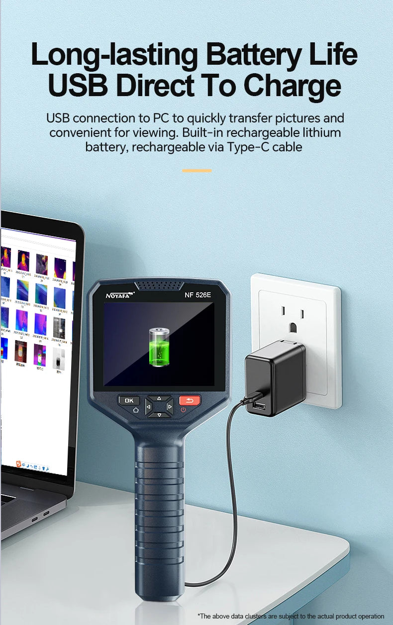 Industrial Thermal Imaging Camera 256×192 – 25Hz Infrared Inspection Camera with 720P Visual Fusion