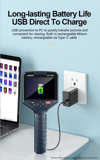 Industrial Thermal Imaging Camera 256×192 – 25Hz Infrared Inspection Camera with 720P Visual Fusion