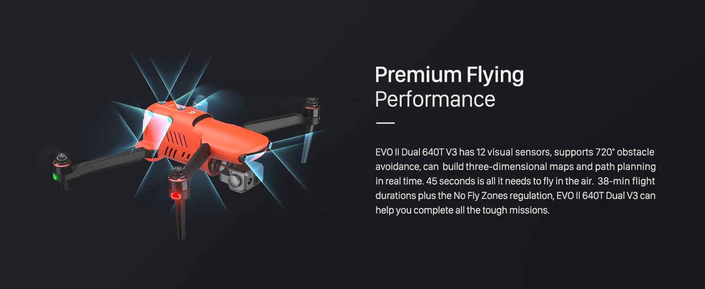 Autel EVO II Dual 640T V3 Thermal Inspection Drone – 6K Imaging & Industrial Survey System