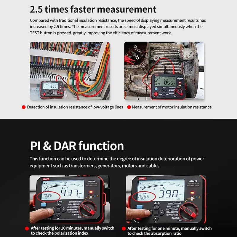 UNI-T UT501E Insulation Resistance Tester