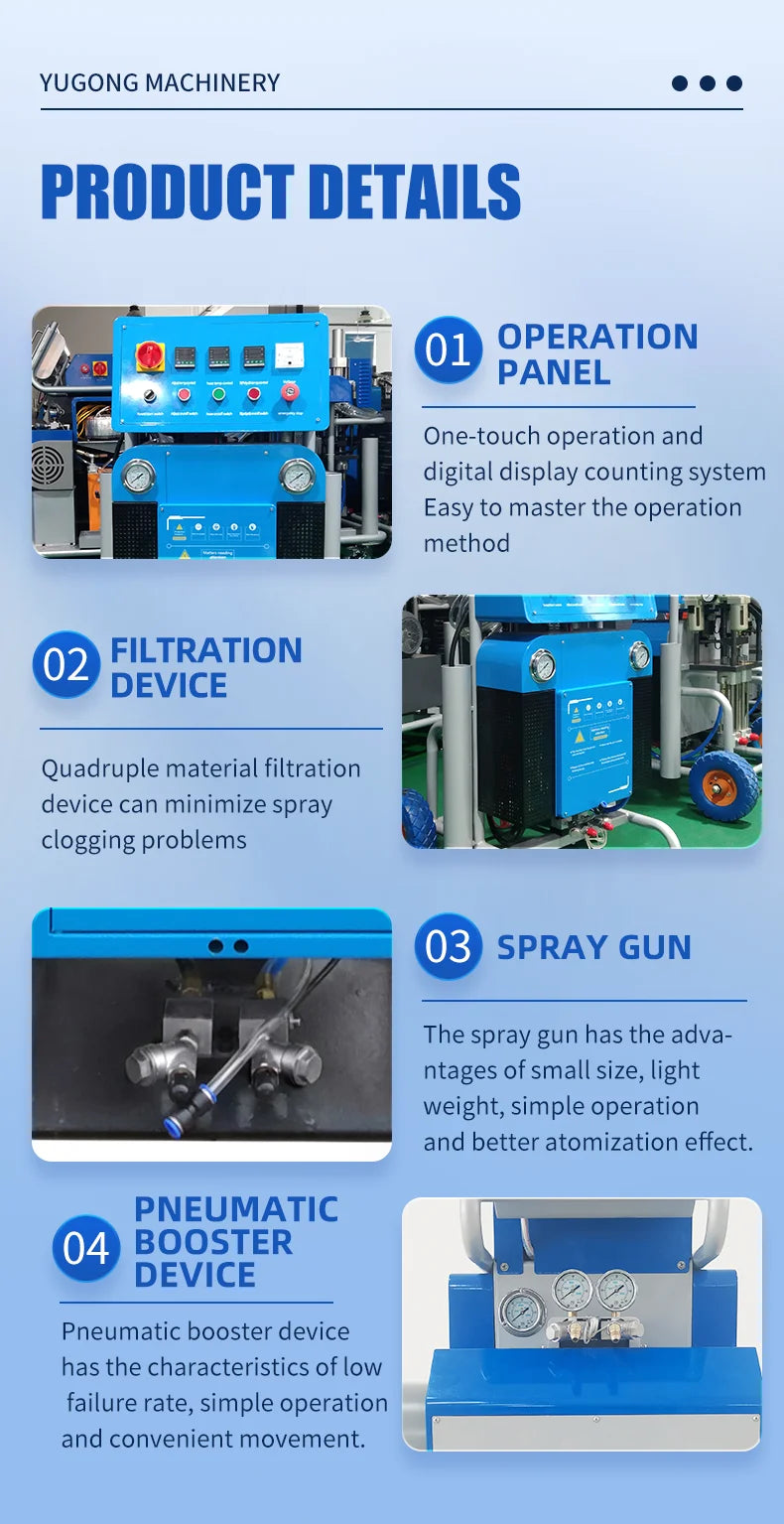 Hydraulic Polyurethane & Polyurea Spray Machine – Two-Component Industrial Coating System