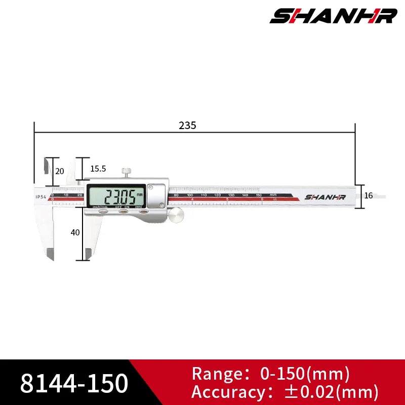 IP54 Digital Vernier Caliper 0-150mm