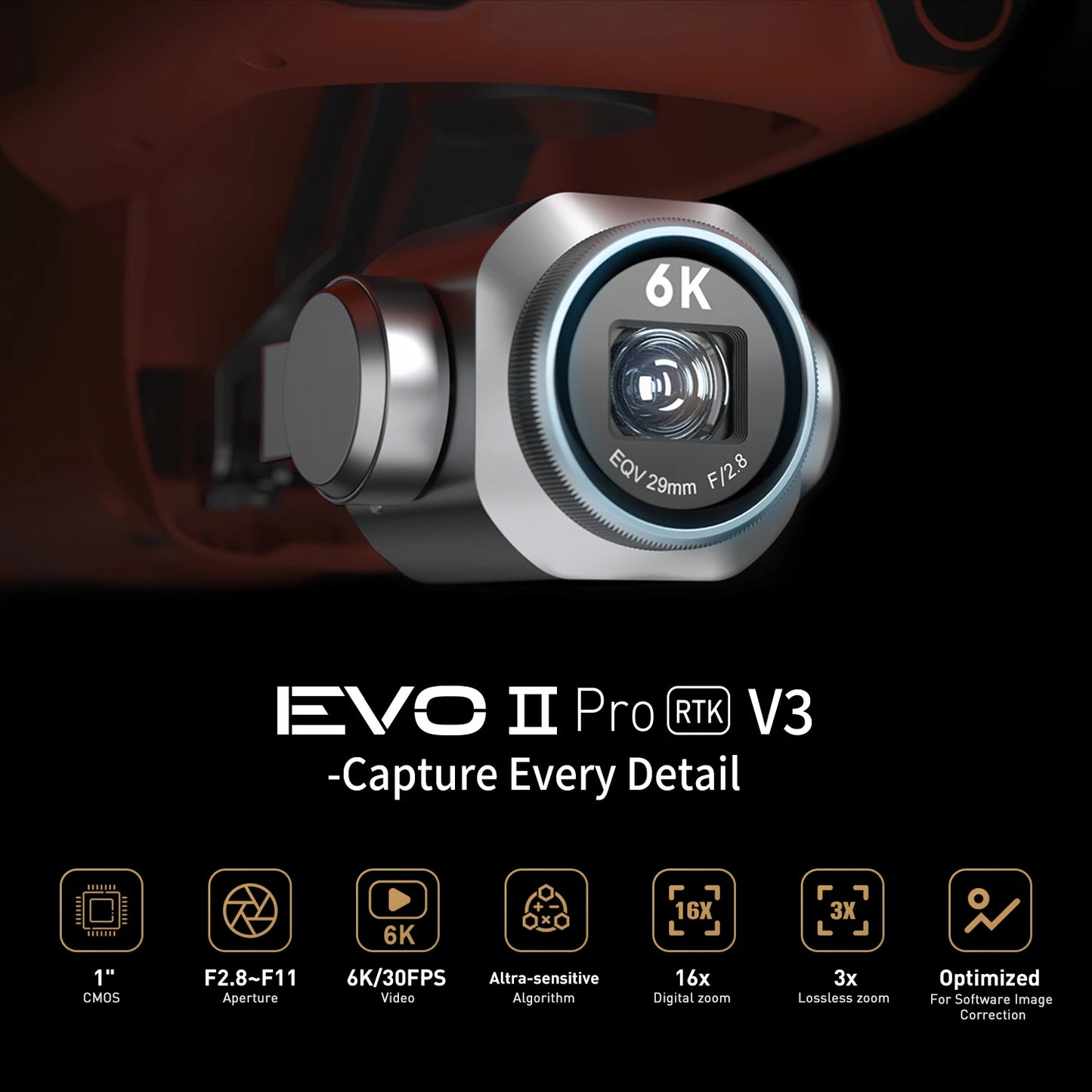 Autel EVO II Pro RTK V3 Survey Drone – 20MP Mapping & 6K Inspection System